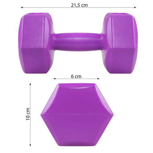 Гантель  Springos Hex 2 x 2 кг FA1032 - фото №4